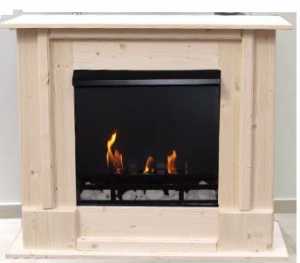 Chimenea Etanol y Gel Modelo Rafael Premium - Elige el color (Natura)